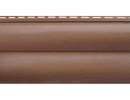 Сайдинг Альта-Профиль Блокхаус Премиум красно-коричневый ВН-03 3100х226 мм