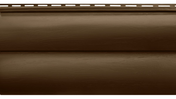 Сайдинг Альта-Профиль Блокхаус Премиум орех темный ВН-02 3100х320 мм