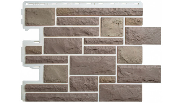 Фасадная панель Альта-Профиль Камень Пражский цвет 03, 800х590 мм