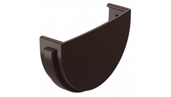 Заглушка желоба Docke ПВХ Standard D120/80 мм темно-коричневая
