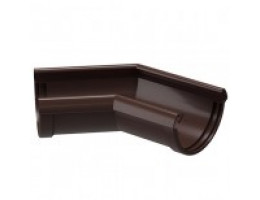 Угол желоба Docke Lux ПВХ D141/100 мм универсальный 135 градусов шоколад