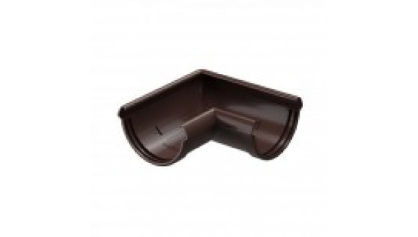 Угол желоба Docke Lux ПВХ D141/100 мм универсальный 90 градусов шоколад