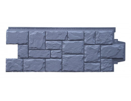 Фасадная панель Grand Line Крупный камень стандарт Графит 982х383 мм