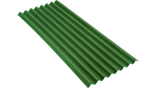 Лист кровельный волнистый Черепица Ондулин Смарт DIY Зеленый 760х1950 мм