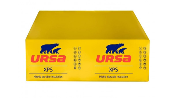 Экструзионный пенополистирол URSA XPS Стандарт N-II-L 1180х600х50 мм 8 шт