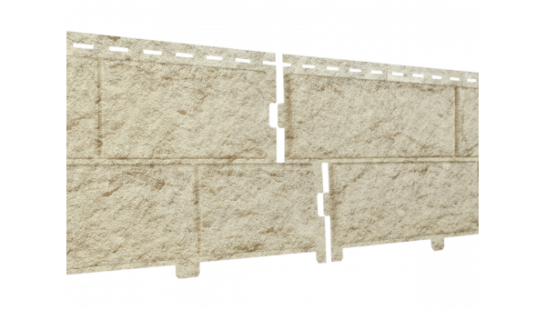 Фасадная панель Ю-Пласт Стоун Хаус камень Золотистый 3025х225 мм