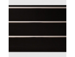 Панель ПВХ фигурная черная хром 0,2х3м 